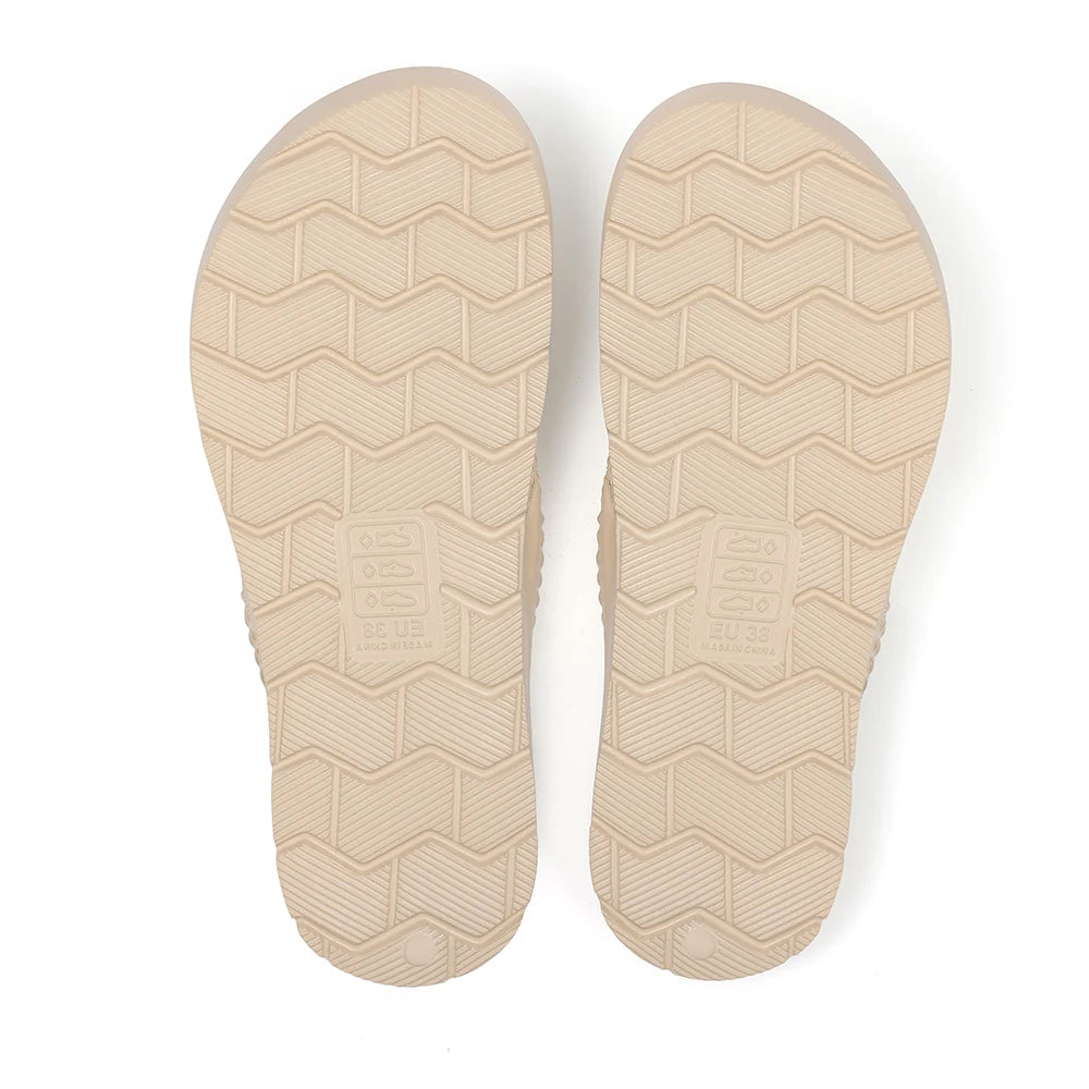 Asgard Summer Flip Flops Comfort Non-slip Flat Rubber Sandals With Stretchable Strap Unisex Cozy Casual  Beach Vacation Slippers