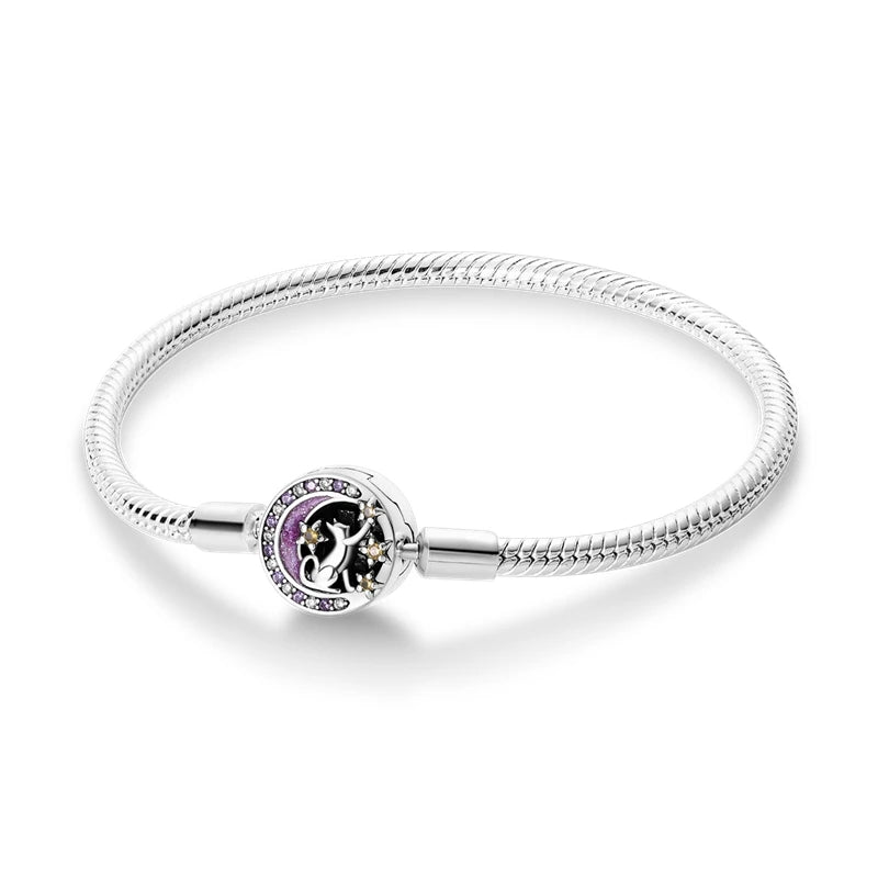925 Sterling Silver Heart Love Snake Chain Bracelet Infinite Knot Butterfly For Women Fit Original Charms Beads Jewelry Gift