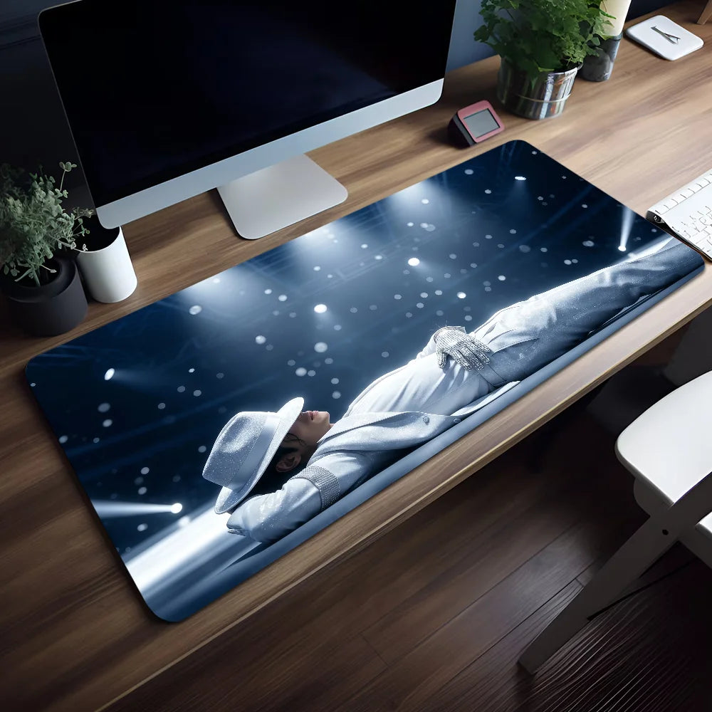 Singer Pop Mouse M-Michael Pad Non-slip Lockedge Jackson Office King Student Gaming of Thickened Large Writing Cushion MousePad