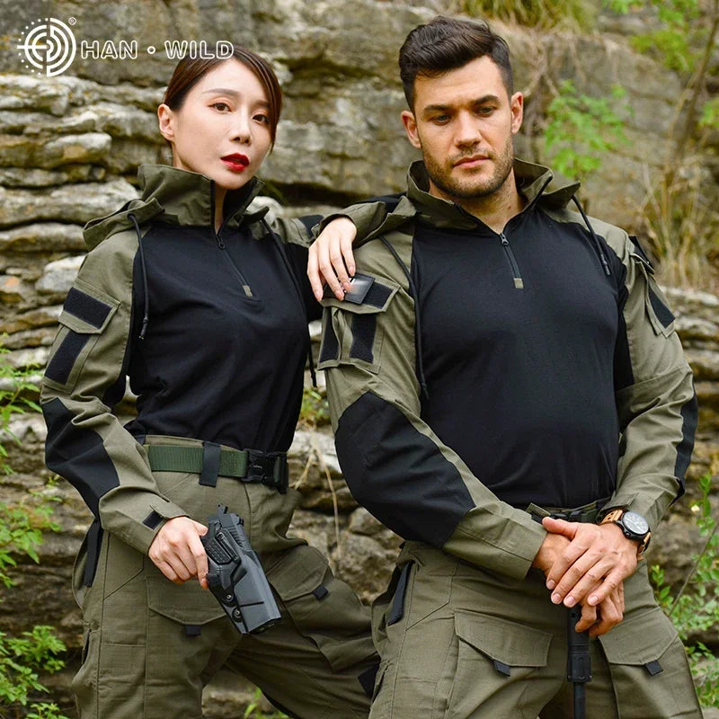 Tactical Uniform Milit Outdoor Camo Uniform Combat Suits Shirts Cargo Pants Trainning Sets Airsoft Paintball Hunting Clothes