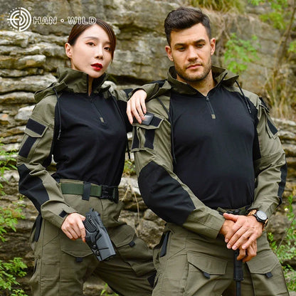 Tactical Uniform Milit Outdoor Camo Uniform Combat Suits Shirts Cargo Pants Trainning Sets Airsoft Paintball Hunting Clothes