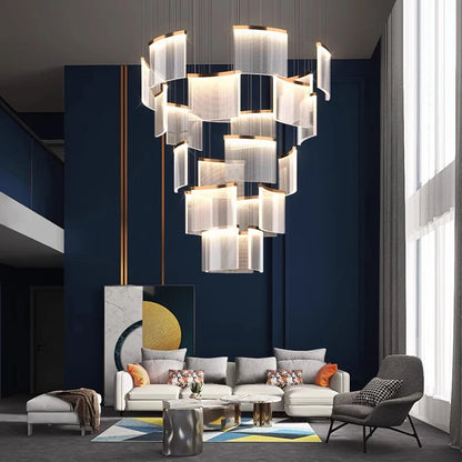 Modern home decor led lights pendant light lamps forstaircase Chandeliers for living room hanging light indoor lighting