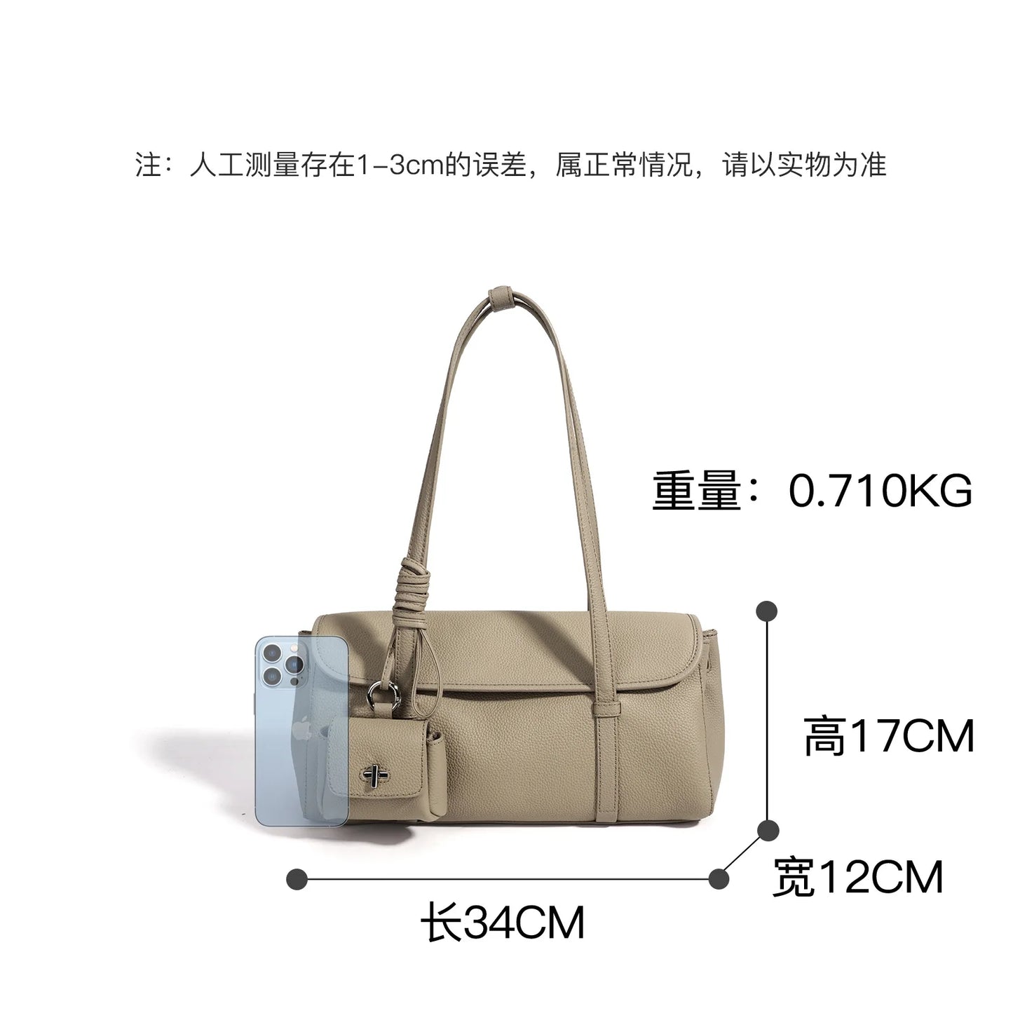 Women's Genuine Grade Cowhide Leather Fashion Tote Handbag Luxury Designer Brand Ladies Shoulder Underarm Bag for Woman 2026 New
