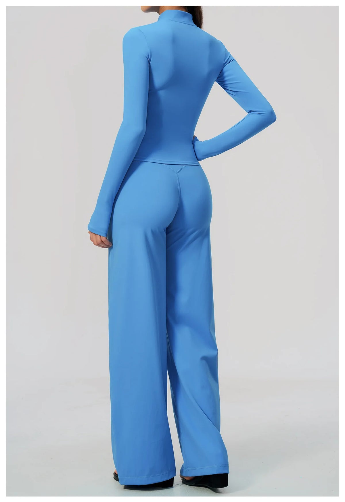 Yoga Set 3PCS Women's Tracksuit Workout Outfit Zipper Fitness Long Sleeved Sports Set Gym Clothes Female Sports Bra Yoga Outfits