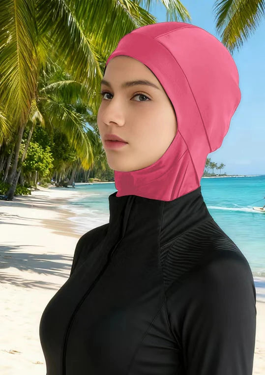 1PCS Burkini Femme Hijab Swim Bathing Hijab Women Summer Beach Instant Turban Cap