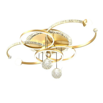 Nordic style eye protection living room light, simple, modern, atmospheric, high-end crystal ceiling light, Guangdong