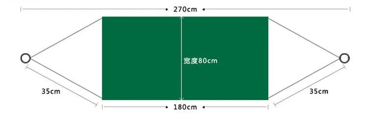 Outdoor Camping Hammock Portable Net Swing /Tree Straps, Single or Double Mesh Nylon Hammock for Outside, Hiking, and Travel