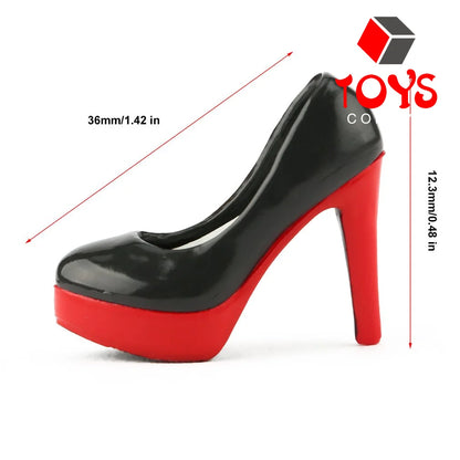 1/6 Fashion Girl High Heel Shoes for Female Women Simulation Stiletto Court Shoes Model for 12"Phicen Tbleague Body Doll