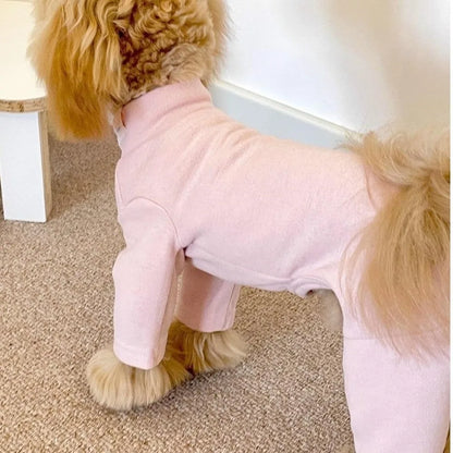 Warm Elastic Pet Jumpsuit Breathable Windproof Pet Four Legged Pants Soft Comfortable Dog Fleece Pajamas Indoor Outfit
