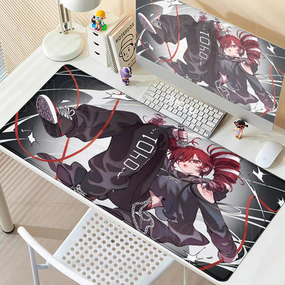 Kawaii Anime Girl Gaming Mouse Pad K-Kasane Teto Large LockEdge Mousepad XXL Computer Keyboard Desk Mat E-Sports PC Gaming Pads