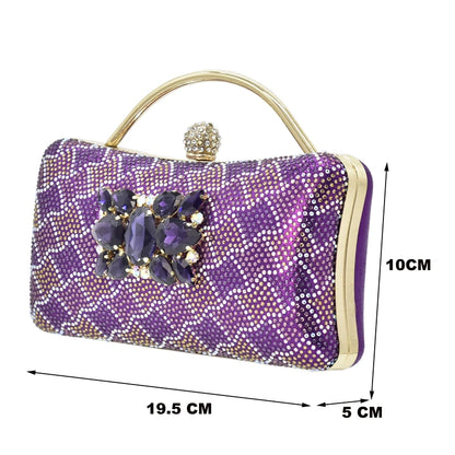 Fashion Shoes and Bag for Party Wedding African Women Wedding Shoes and Bag Set Decorated with Rhinestone Luxery Shoes Women