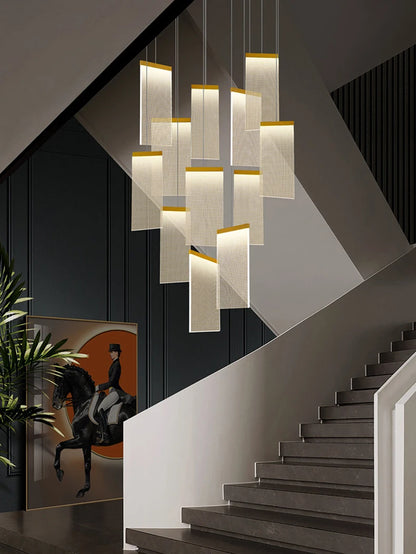 Modern home decor led lights pendant light lamps forstaircase Chandeliers for living room hanging light indoor lighting