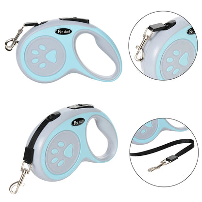 Automatic Retractable Dog Leash 3M/5M Strong Traction Rope with Anti-Slip Handle for Puppy Small Medium Dogs Cat Outdoor Walking