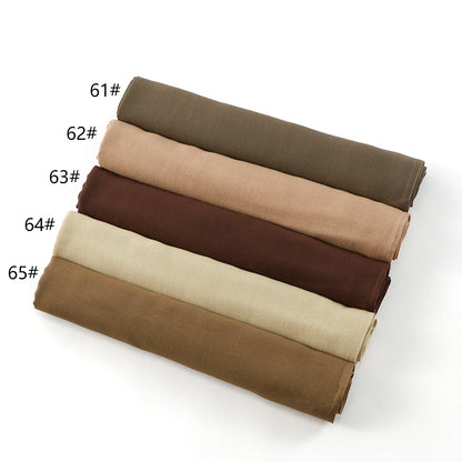 185*75cm Muslim Modal Hijab Rayon Cotton Shawls For Women Thin Plain Scarf Big Size Headscarf Islamic Turban Headband