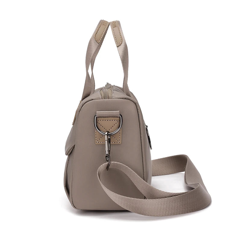 Ladies Lightweight Shoulder Bag Waterproof Nylon Handbag for Commuter Work Casual Crossbody Bags for Women Messenger Bag