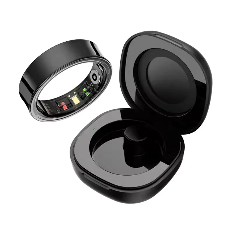  2026 New Smart Ring Heart Rate Blood Pressure Sleep Monitoring Motion Tracking IP68 Waterproof Men Women Smart Ring Holiday Gi