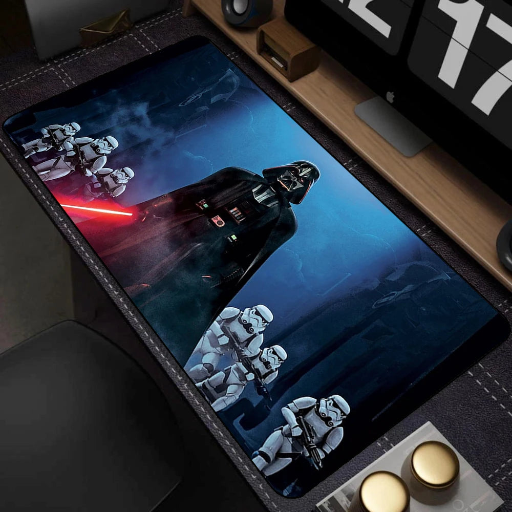 PC Gaming Non-slip Mouse Pad 400x900mm Lock Edge Keyboard Mouse Mat Large Gamer Rubber Antislip Base Desk Mat Star Wars Mousepad