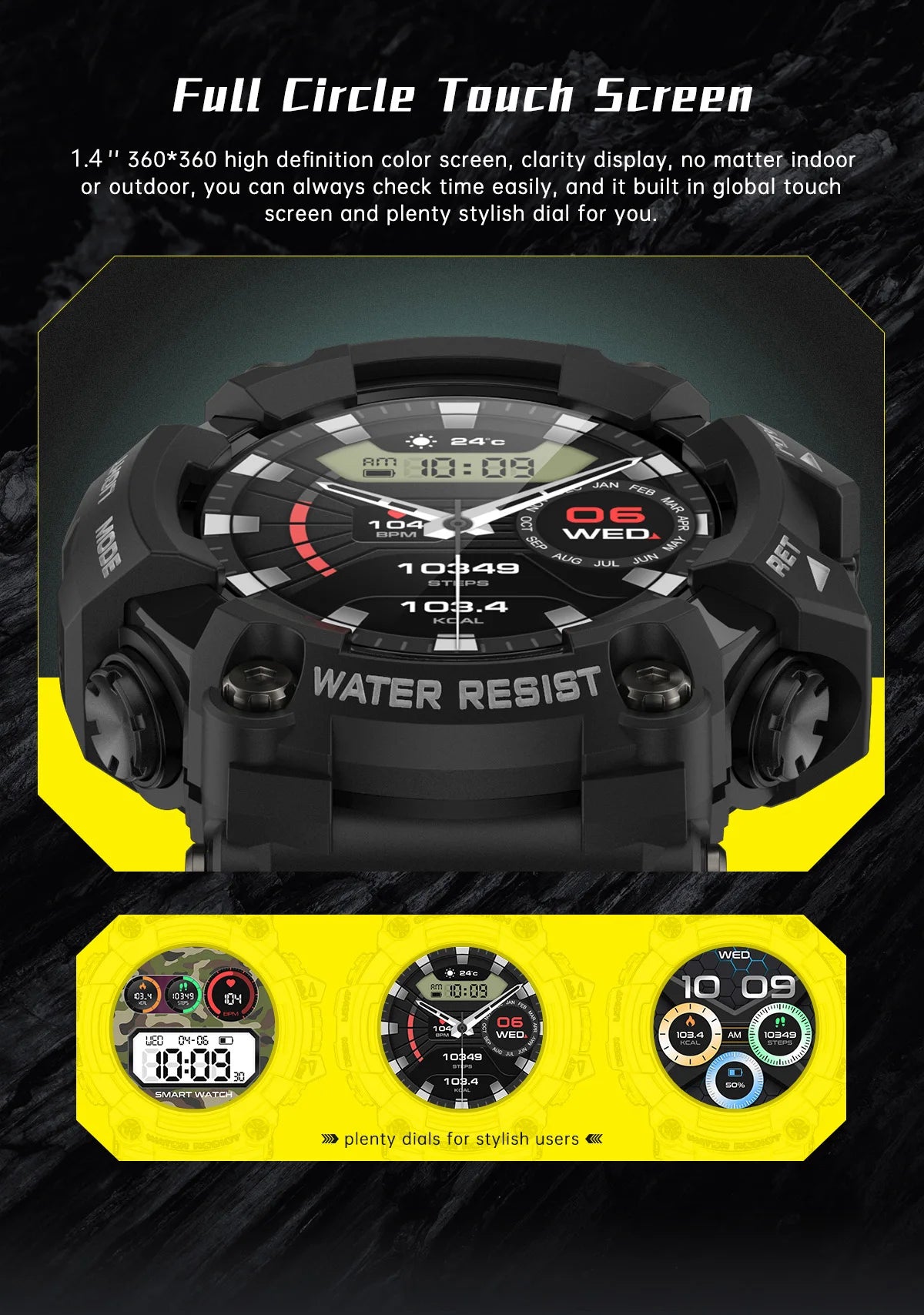 2026 Altitude Barometer Men's Smartwatch Bluetooth Talking Compass Air Pressure Multi Sport Smart Watch for iOS Android