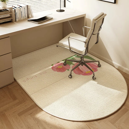 VIKAMA Computer Chair Non-Slip Mat Bedroom Dresser Chair Foot Mat Study Swivel Chair Floor Protection Mat Under Desk Carpet