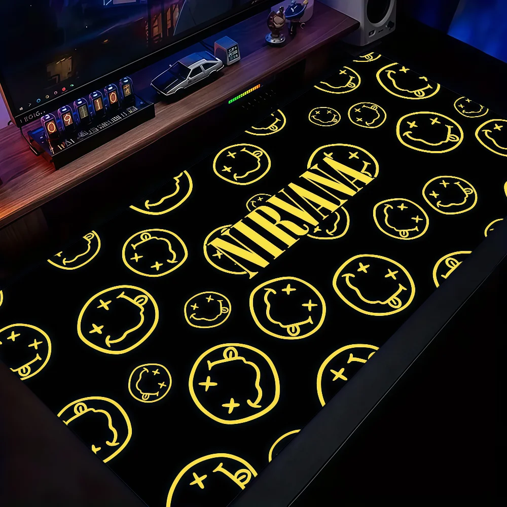 Hot Band N-Nirvanas Mouse Pad Non-slip Thickened MousePad Large Writing Lockedge Office Student Gaming Cushion