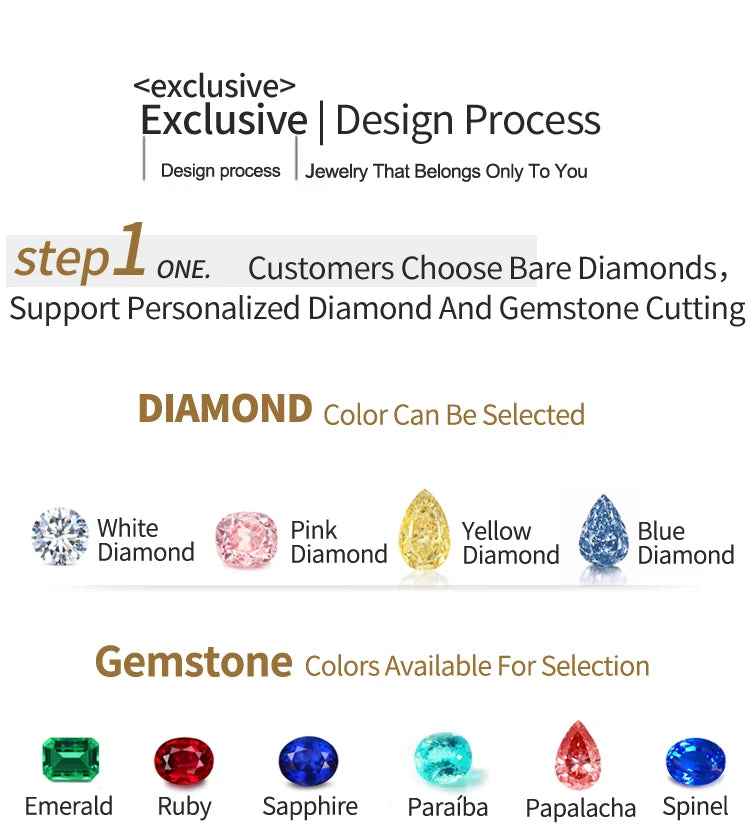 JEWELLWANG 18K Pure Gold Lab Grown Diamond Ring for Women 0.5-3.0ct D VVS Engagement/Wedding/6 Claws Luxury Synthetic Ring(IGI)