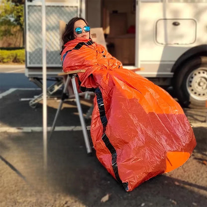 Emergency Sleeping Bag Ultra Waterproof Mylar Thermal Blankets Lightweight Survival Sleeping Bag Keep Warm for Camping Hiking