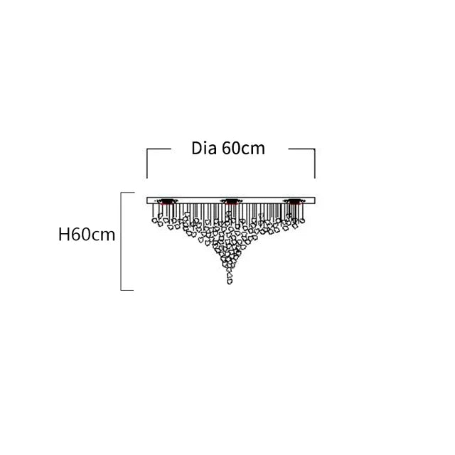 Crystal Stone Hanging Lamp Large Luxury Led Chandelier Staircase Living Room Light Fixture Long Hallway Lobby Indoor Home Lustre