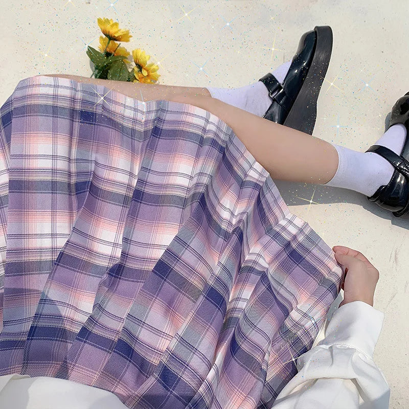 Japanese Bow Tie Skirt Set Student Pleated Skirt Jk Uniform Korean School Sexy Girl Preppy Style Seifuku Japanese School Uniform