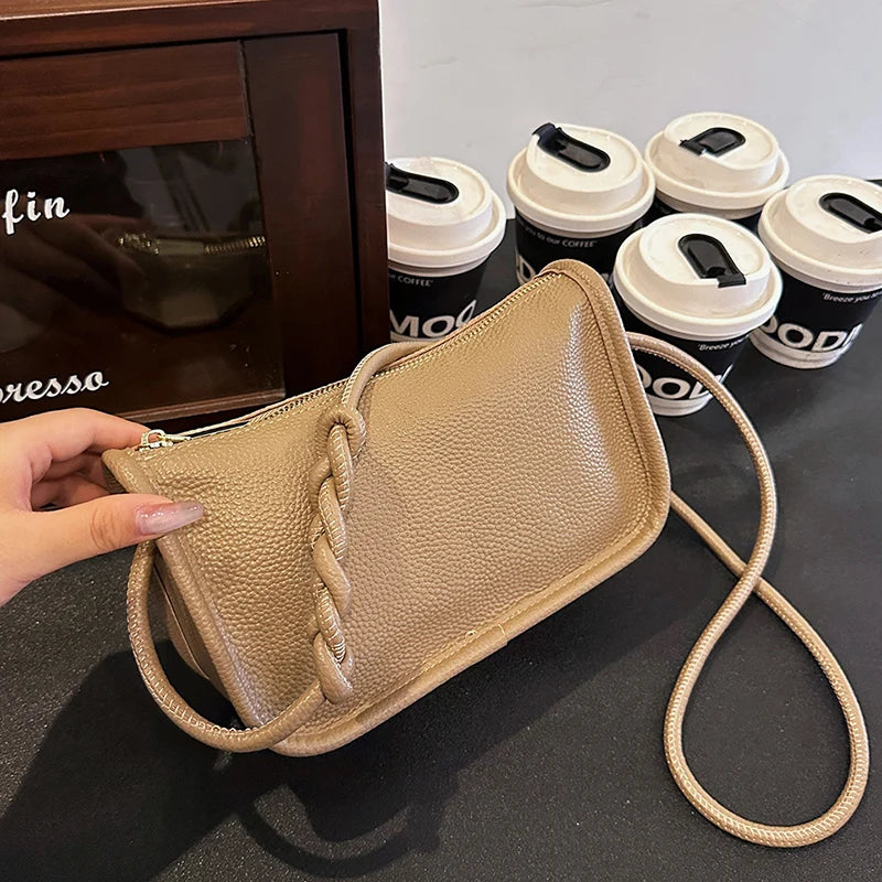 100%Real Cowhide Genuine Leather Sac Fashion Women Crossbody Bags For Ladies New High Capacity Shoulder Bag Handbag Female Purse