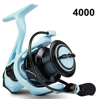 BILLINGS Spinning Reel 8KG Max Drag Professional Fishing Reels 5.2:1 Gear Ratio CNC Rocker Metal Spool 2000/3000/4000 Ideal for Freshwater Saltwater Bass Trout Fishing