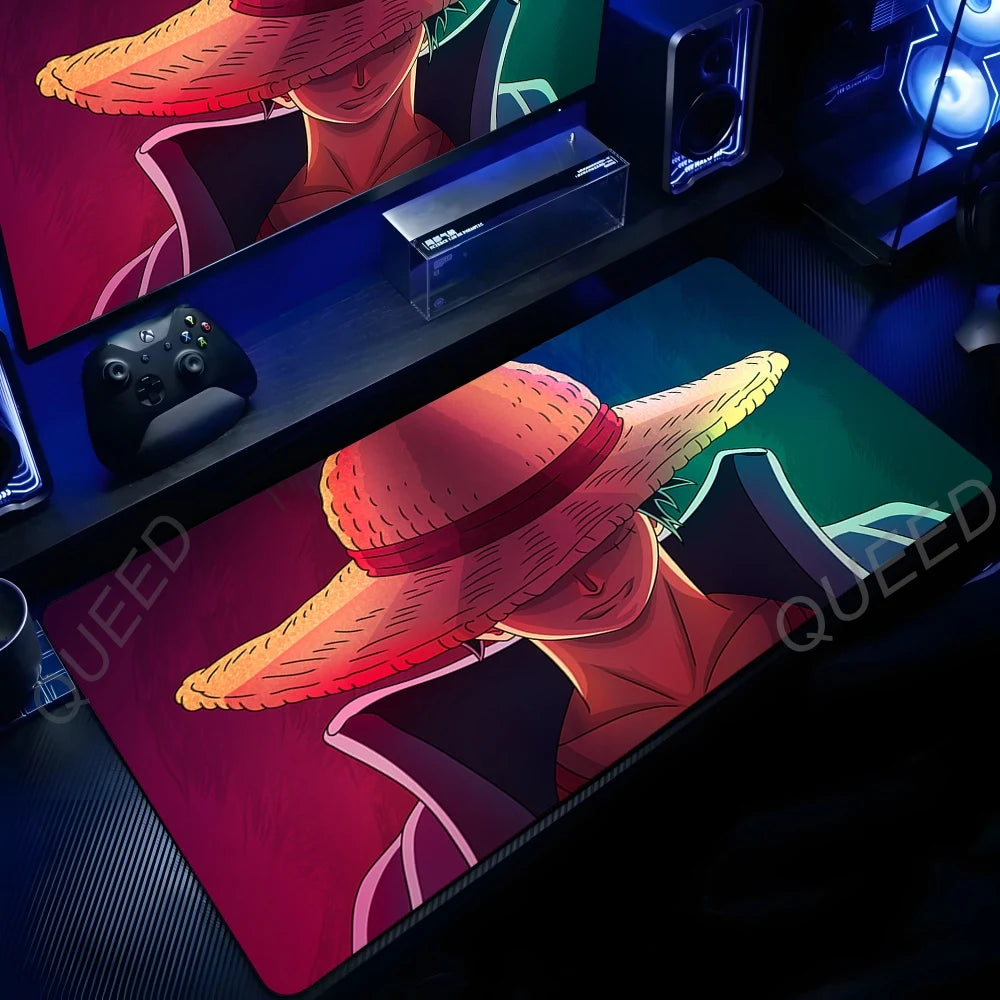 Anime Manga One Piece Mouse Pad Robin Luffy Zoro Sanji Nami Law Mousepad Computer Keyboard Pad Gaming Accessories XXL Desk Mat