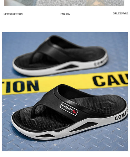 Flip-Flops For Men Breathable Comfortable Beach Sandals for Men Casual Shoes Flip-Flops Fashion Slippers for Outdoors