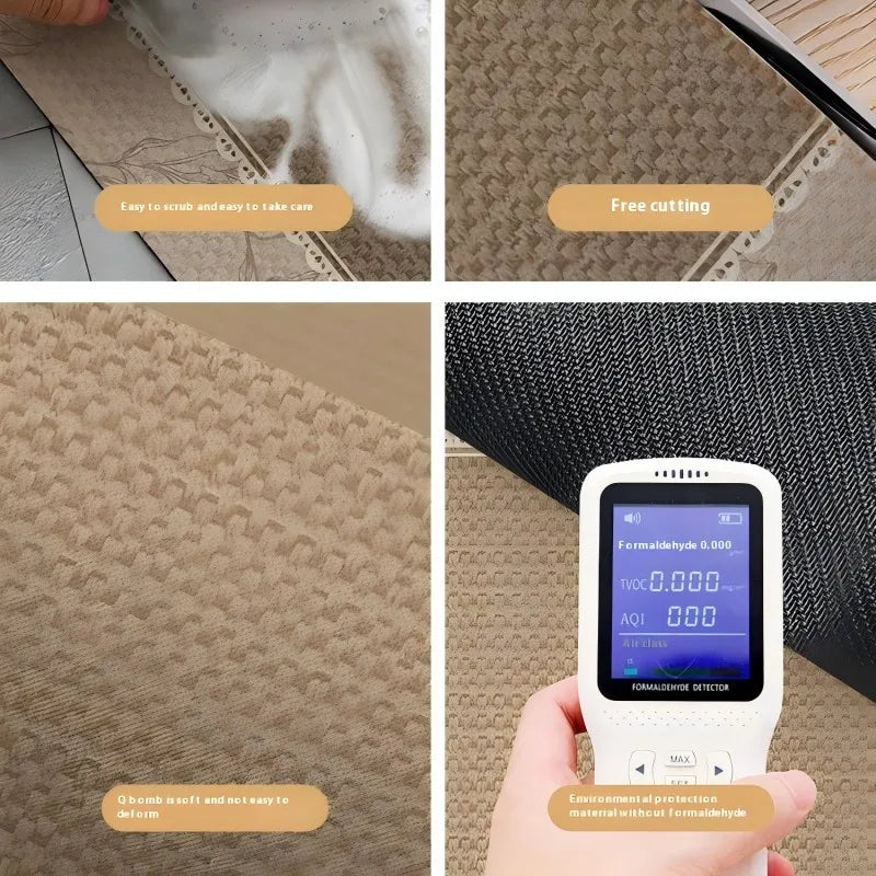 VIKAMA Motorcycle Parking Mats Household Floor Mats Dirty Resistant Non-Slip Kitchen Carpet Bedroom Carpet Washable Floor Mats