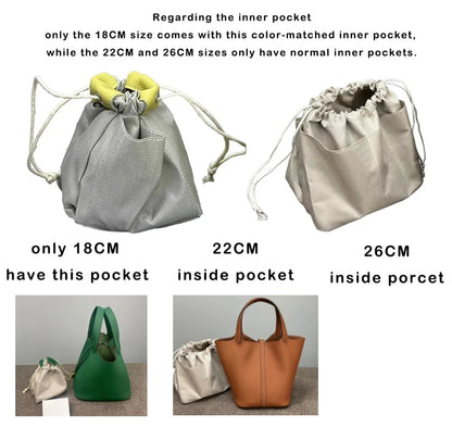Women Bags Handbags Bucket Bag Real Leathe Fashion Tote Bag Genuine Leather Luxury Desginer Big Size Large Lady Hand Bags