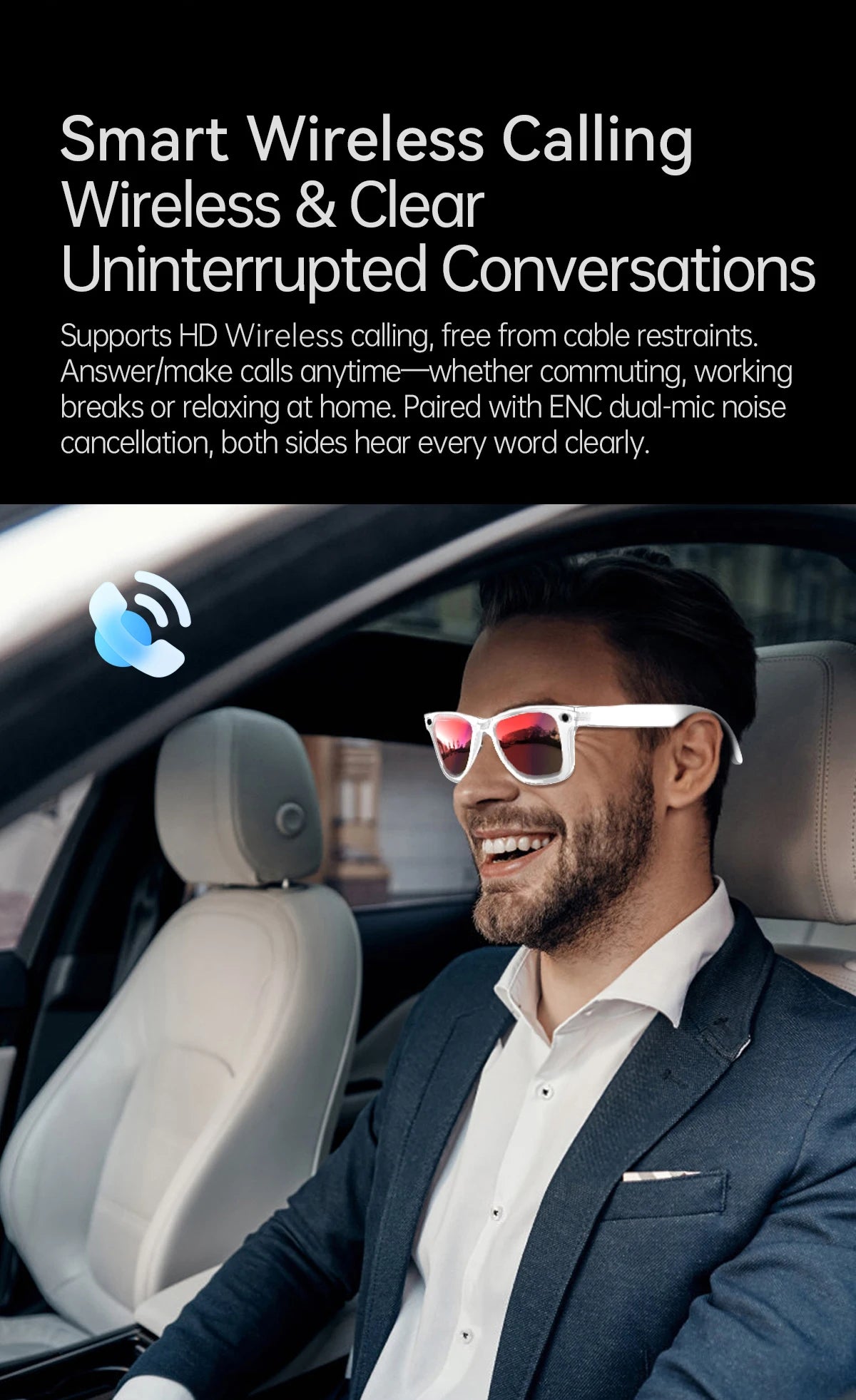 LIGE New AI Smart Glasses With Video Camera 1300W Outdoor Sunglasses Wi-Fi Transfer BT Call Audio Record Smart Wearable Headset
