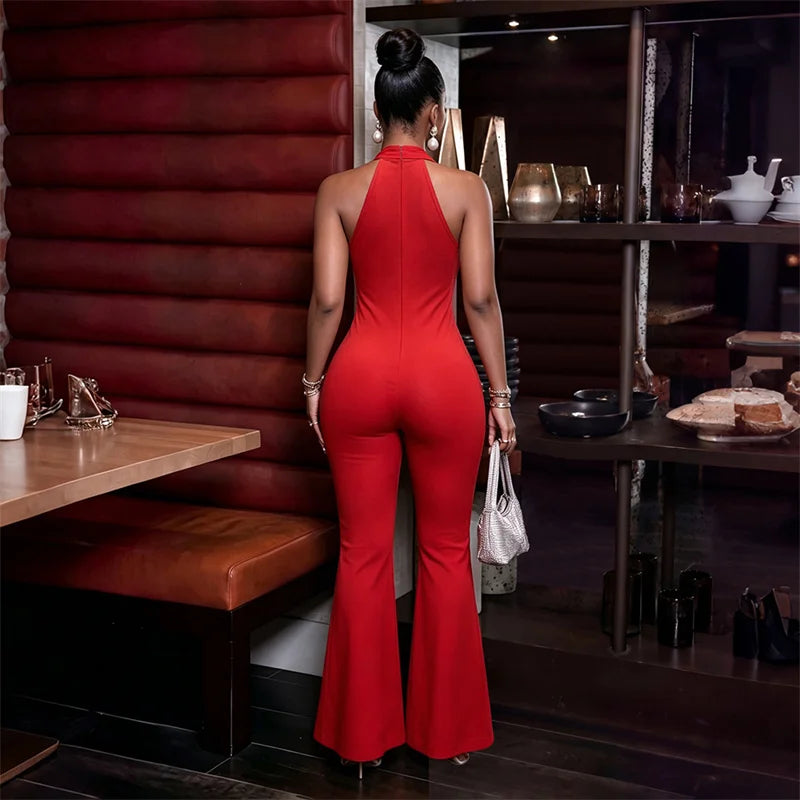 Doyerl One Piece Outfits Woman Rompers and Jumpsuits Rhinestone Rave Festival Clothing Party Club Diamonds Cut Out Sexy Overalls