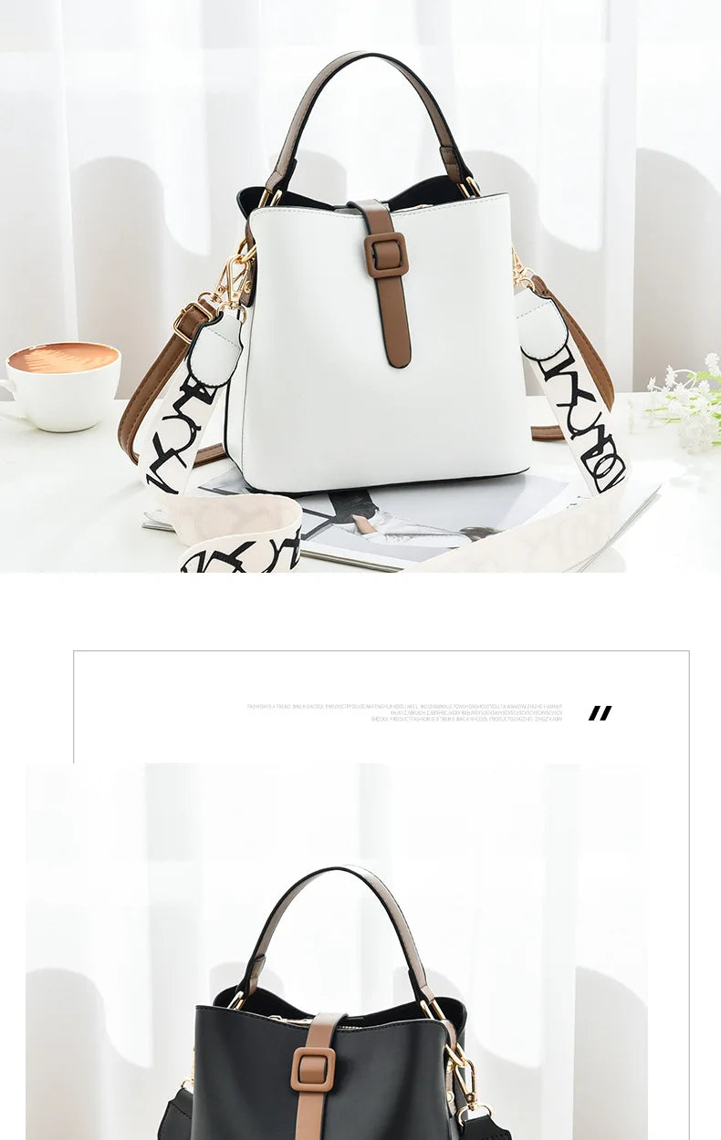 Fashionable Wide Shoulder Strap Women Handbag Classic Retro Small Square Bag Luxury Brand Designer Single Shoulder Crossbody Bag