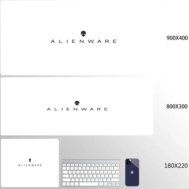 XXL Mouse Pad Computer Custom Desktop Mouse Pads Alienware LOGO Mousepad Natural Rubber Lauge Mouse Mat Anti-slip Soft Carpe