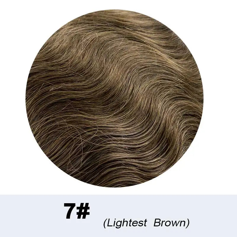 Toupee French Lace In Front Wigs For Man Mono Lace Men's Hair Prosthesis Men's Wigs Human Hair Mono PU Wig Male Hair Prosthesis