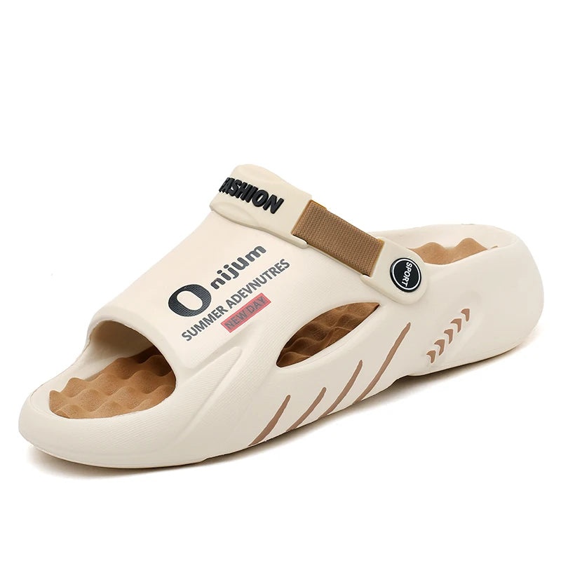Men Sandals New Summer EVA Soft-soled Platform Slides Slippers Indoor Outdoor Walking Beach Shoes Flip Flops Mens Shoes
