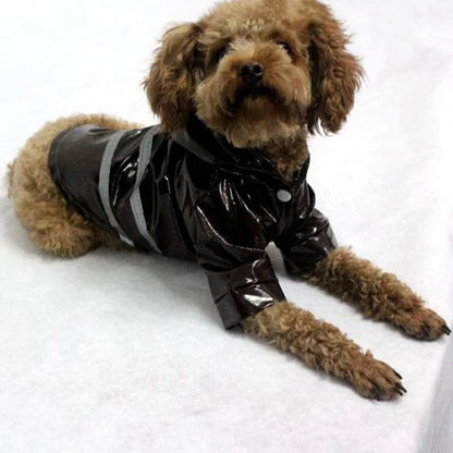 Summer Outdoor Puppy Pet Rain Coat S-XL Hoody Waterproof Jackets PU Raincoat for Dogs Cats Apparel Clothes Wholesale