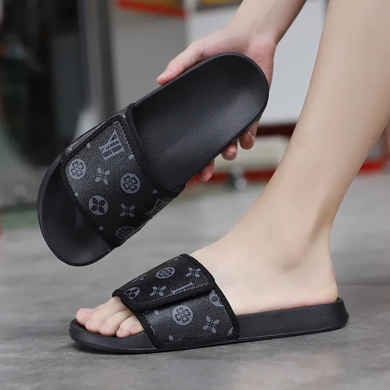 Summer Men Slippers Luxury Sport Slides Outdoor Street Clogs Quick Dry Beach Sandals Male Indoor Home Shoes Loafers Flip Flops