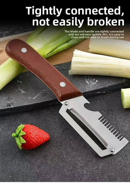 Kitchen Fruit Vegetable Processing Tool Peeler Stainless Steel Paring Knife Ergonomic Handle Portable Gadget for Daily Cooking