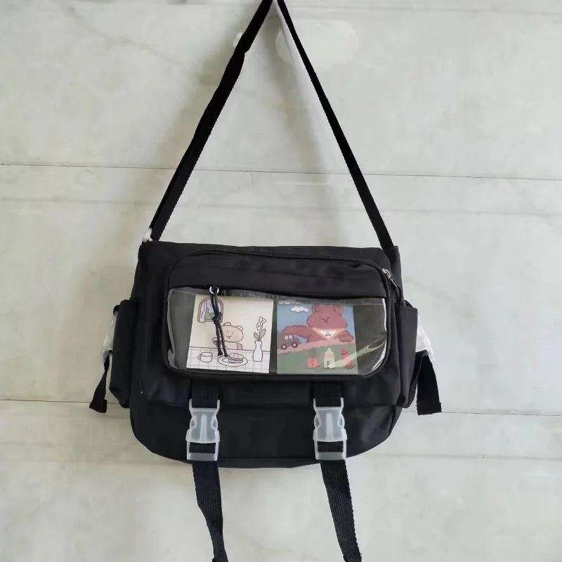 Waterproof Nylon Crossbody Bags for Women Shoulder Bags Youth Fashion Ladies Handbag Messenger Bag Teenagers Girls School Bags