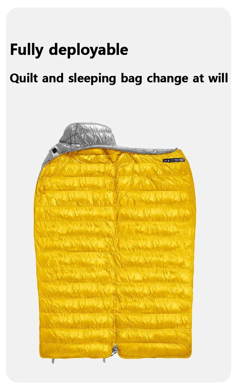Naturehike 2025 New CW700 Camping Sleeping Bag Ultralight Warm 3 Season Sleeping Quilt Waterproof 700g Duck Down Sleeping Bags