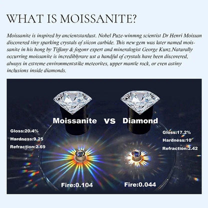 Sparkling Real Double Moissan Diamond Round Hoop Earrings Suitable for Women's Daily Wear 925 Silver High Quality Fine Jewelry