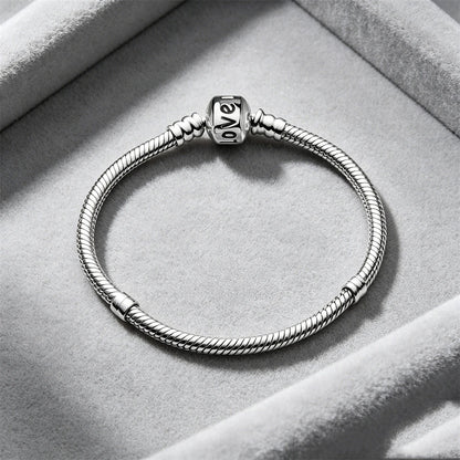 2026 Hot Selling 925 Silver Heart Shaped Buckle Snake Chain Sparkling Zircon Original Bracelet Women Fashionable Luxury Jewelry