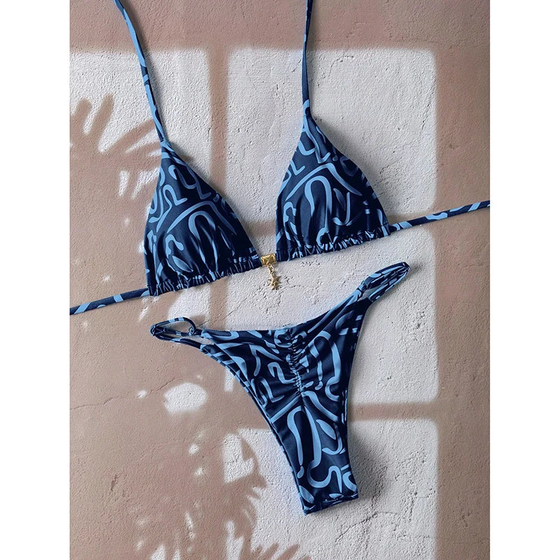 Sexy Leopard Push Up Bikinis Two Piece Bathing Suits 2026 Micro Bikini Sets Women Swimsuit Beach Wear Thong Swimwear for Female