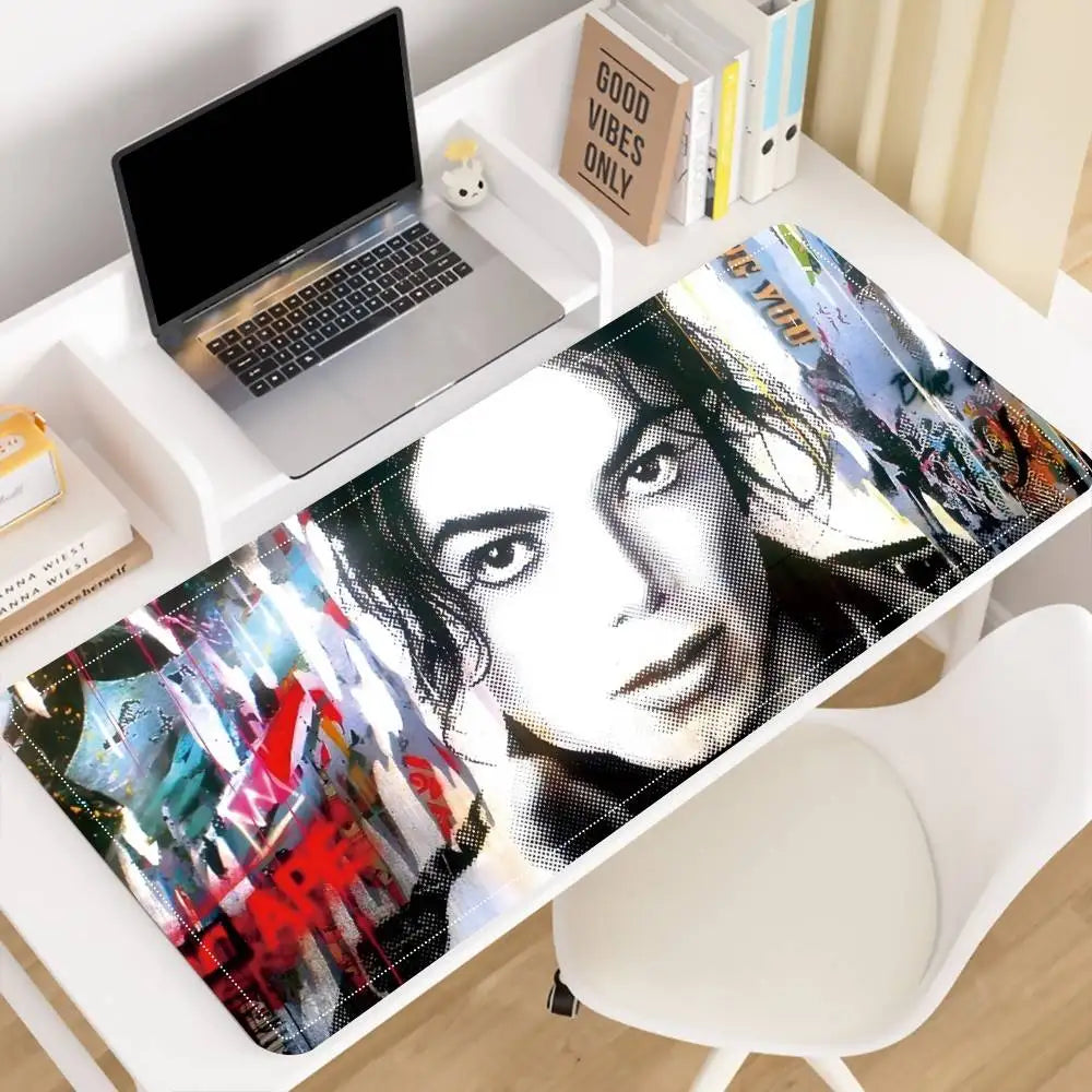 Singer M-Michael J-Jackson Mousepad Premium Locking Edge Mouse Mat Speed Mouse Pad Ultrafine Surface Desk Mat