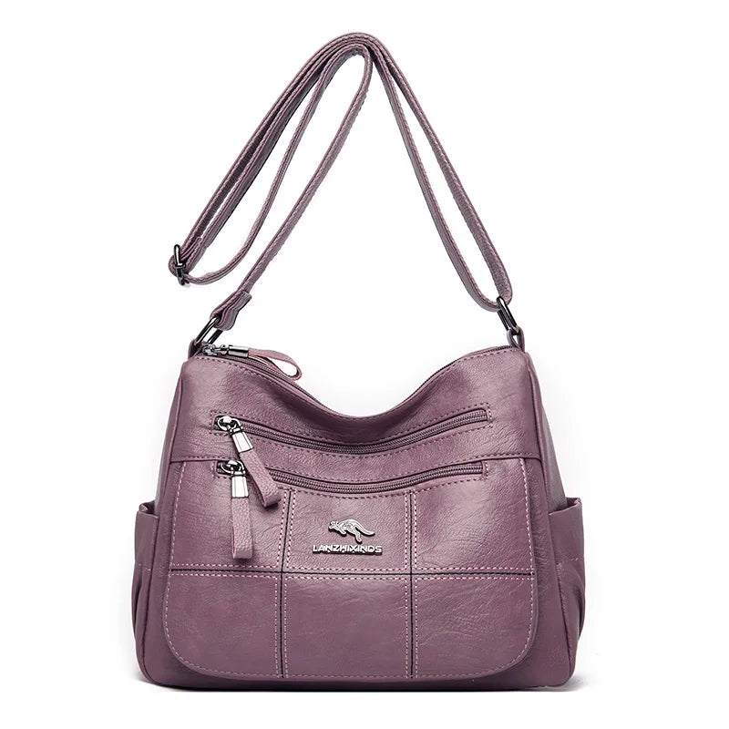 High Quality Leather Luxury Handbags Ladies Bag Designer Shoulder Crossbody Bags For Women 2024 New Bolsa Feminina Sac A Main